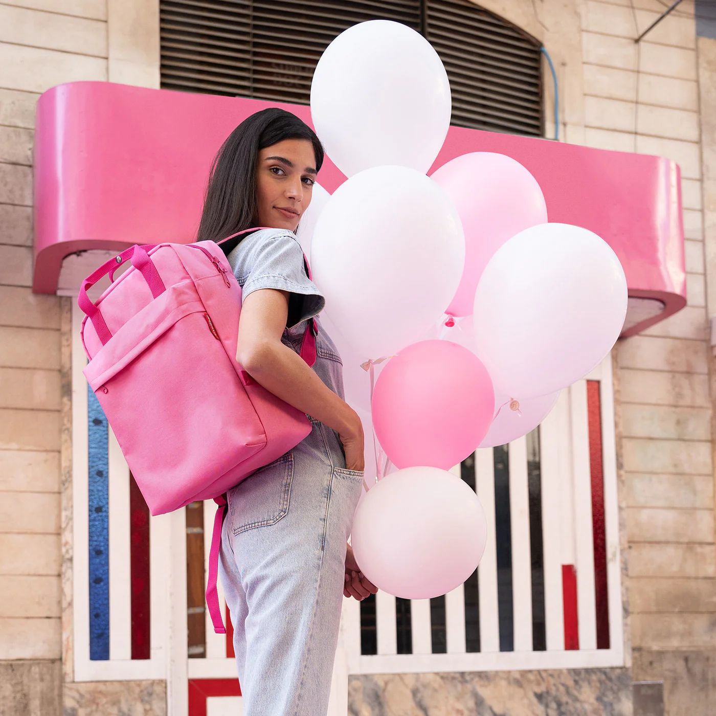 allday backpack M twist pink - Image 3