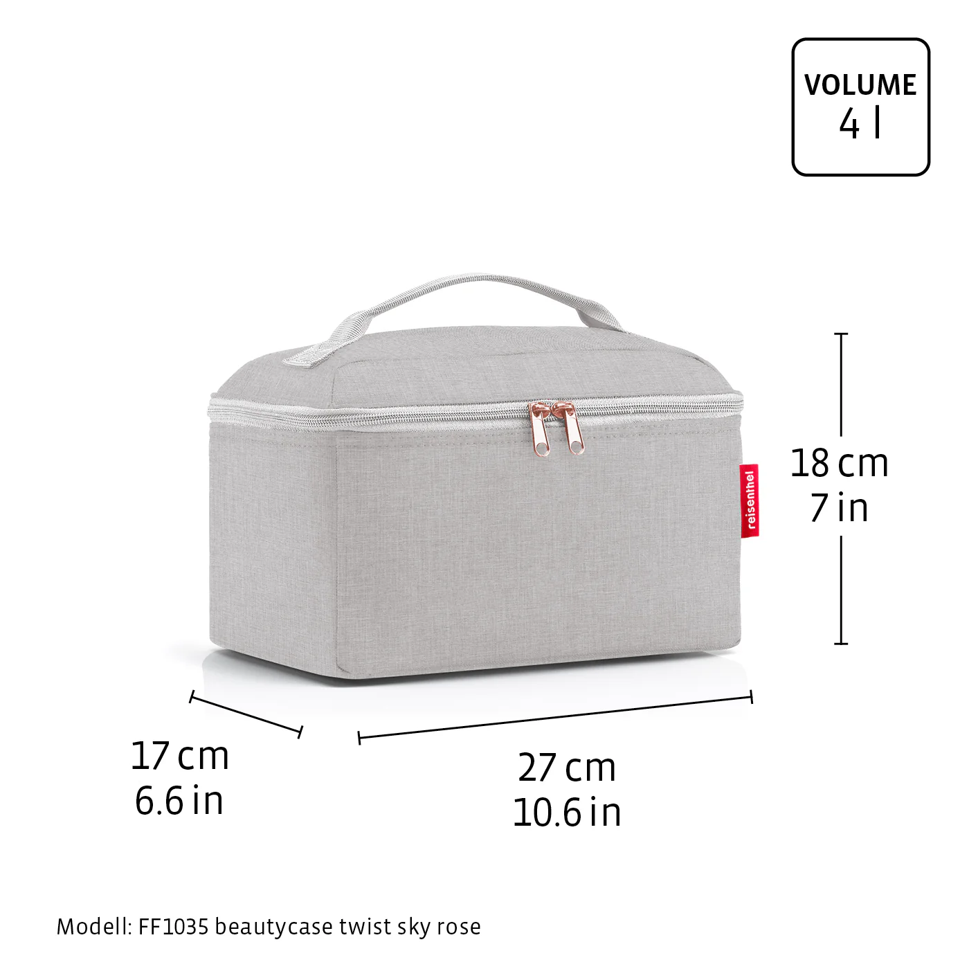 beautycase herringbone grey - Image 5