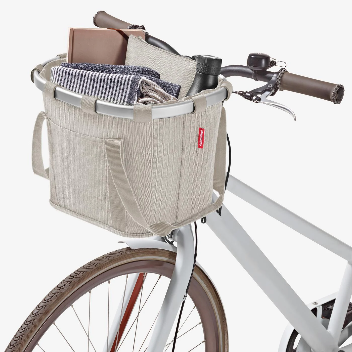 bikebasket herringbone sand - Image 6