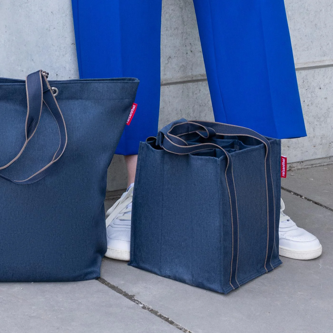bottlebag herringbone dark blue - Image 3