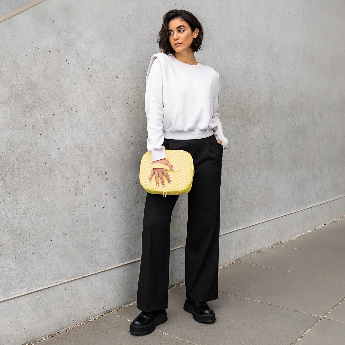 coolerbag M pocket mesh lemon - Image 2