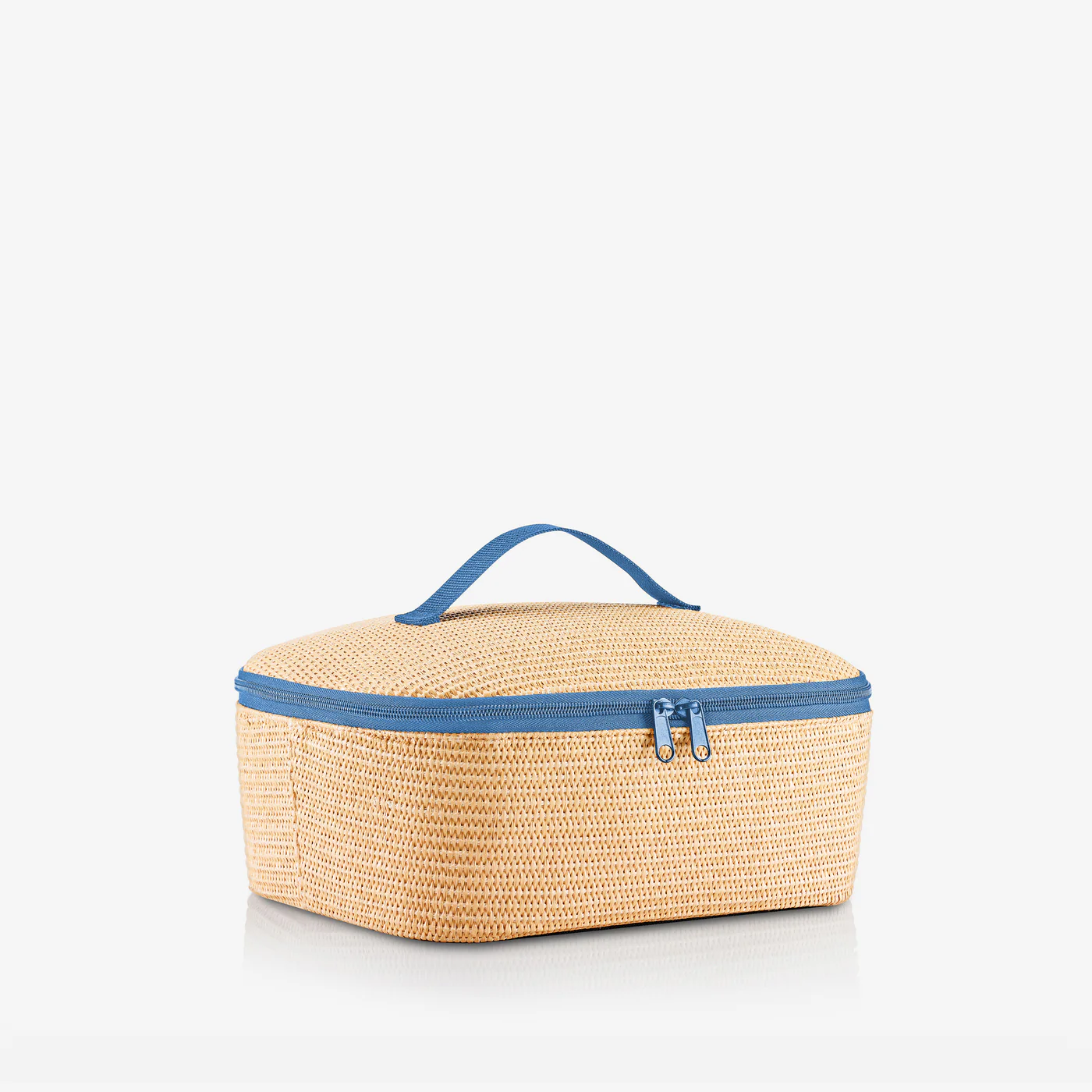 coolerbag M pocket raffia blue - Image 3