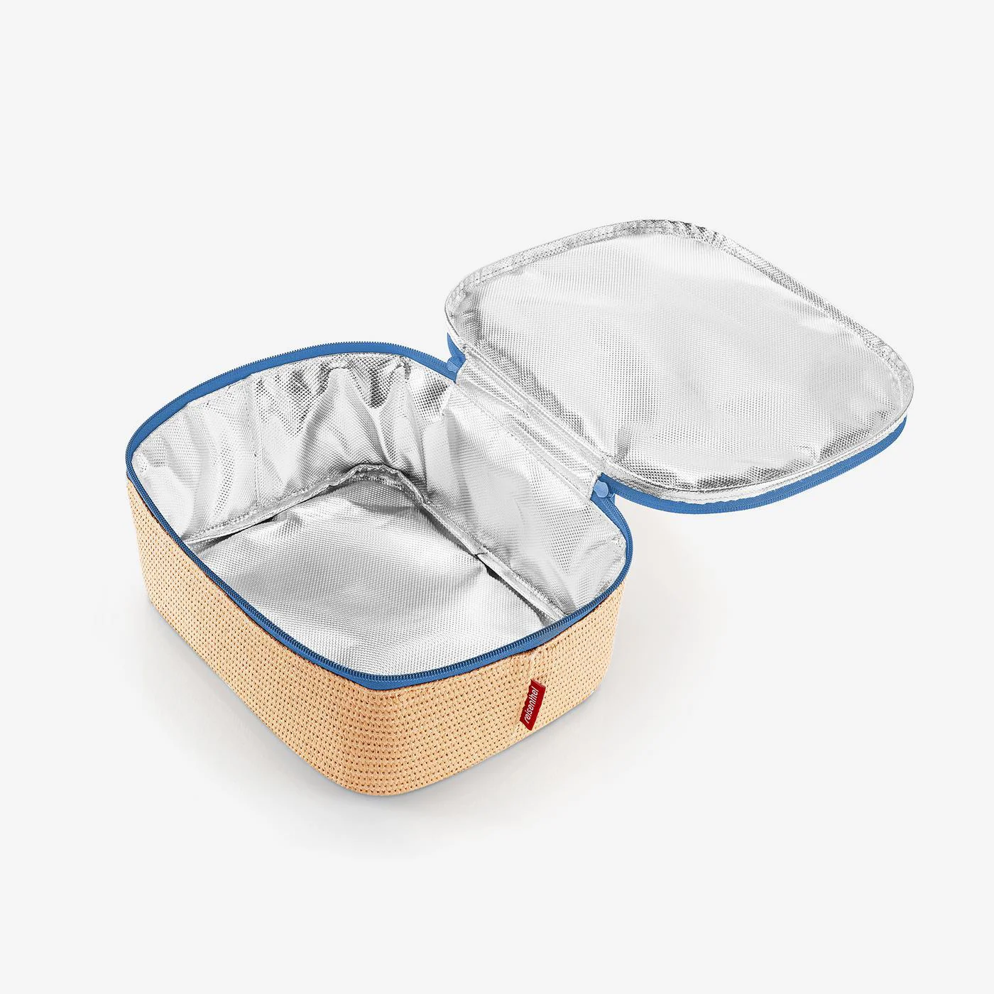 coolerbag M pocket raffia blue - Image 4