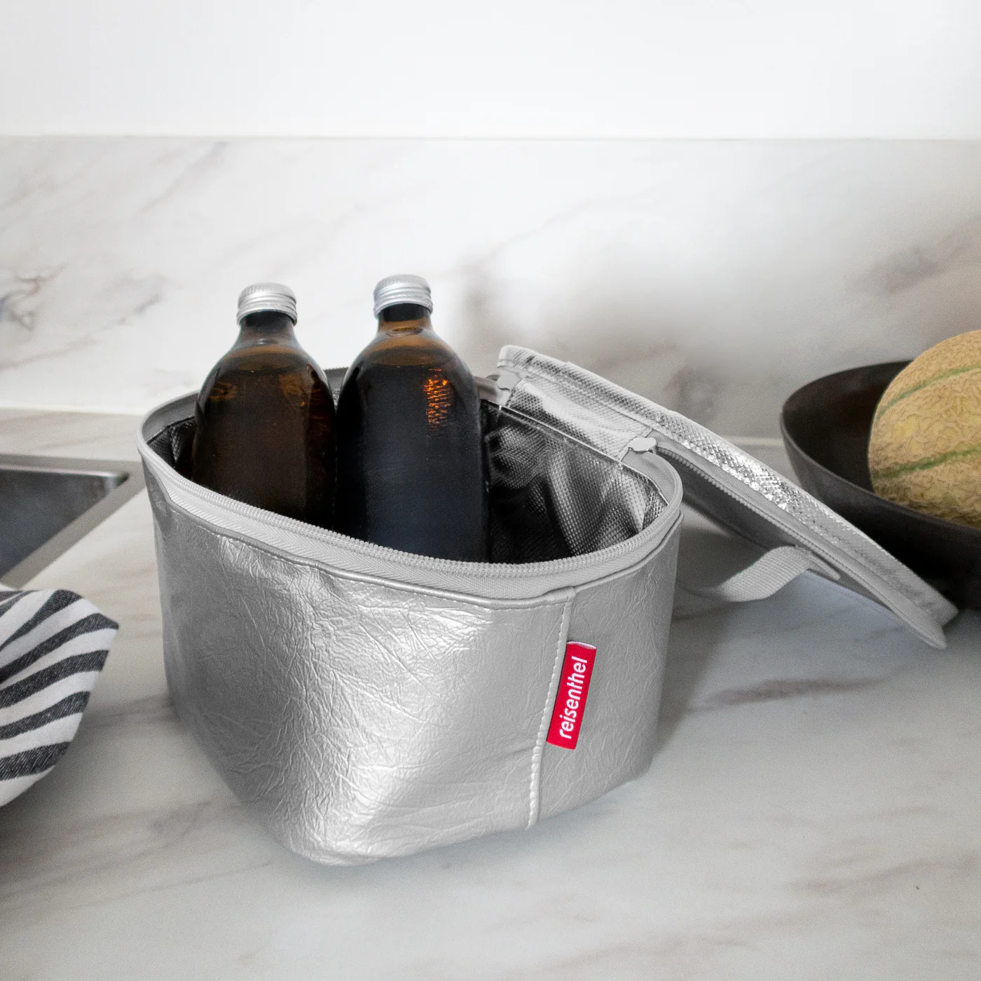 coolerbag S pocket silver crackle - Image 3