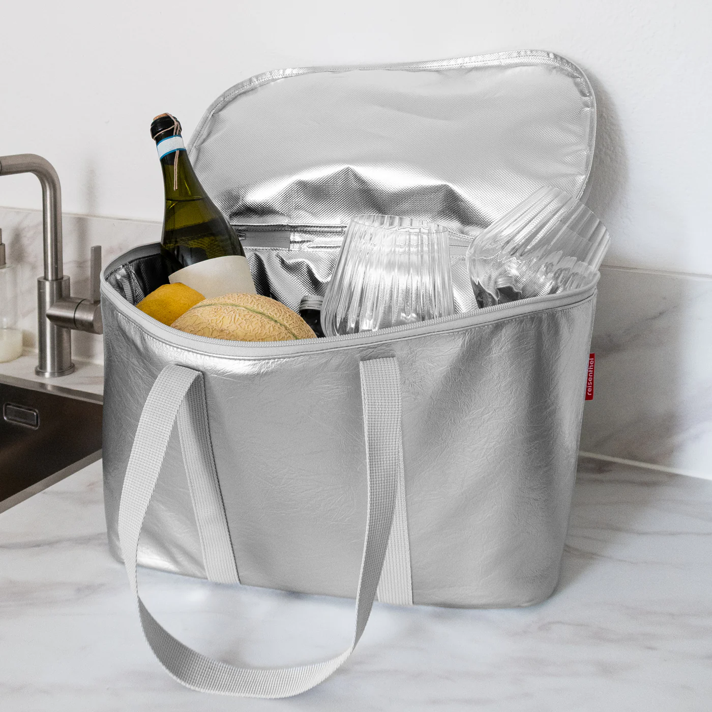 coolerbag silver crackle - Image 3