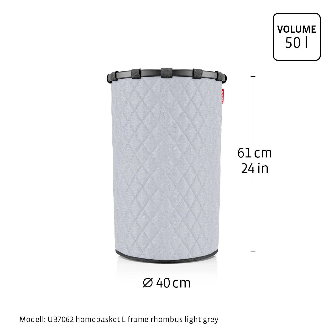 homebasket L frame rhombus light grey - Image 7