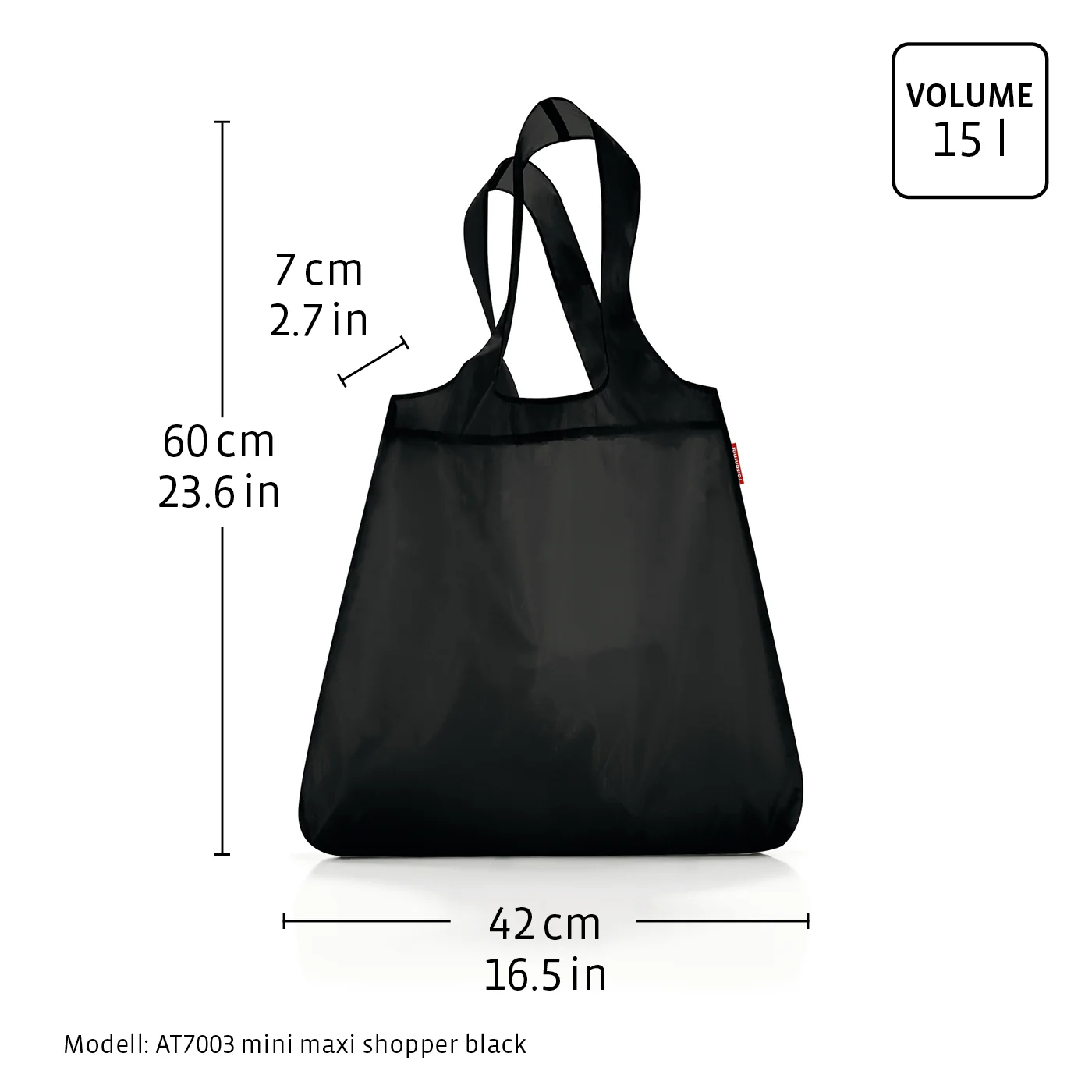 mini maxi shopper black - Image 3