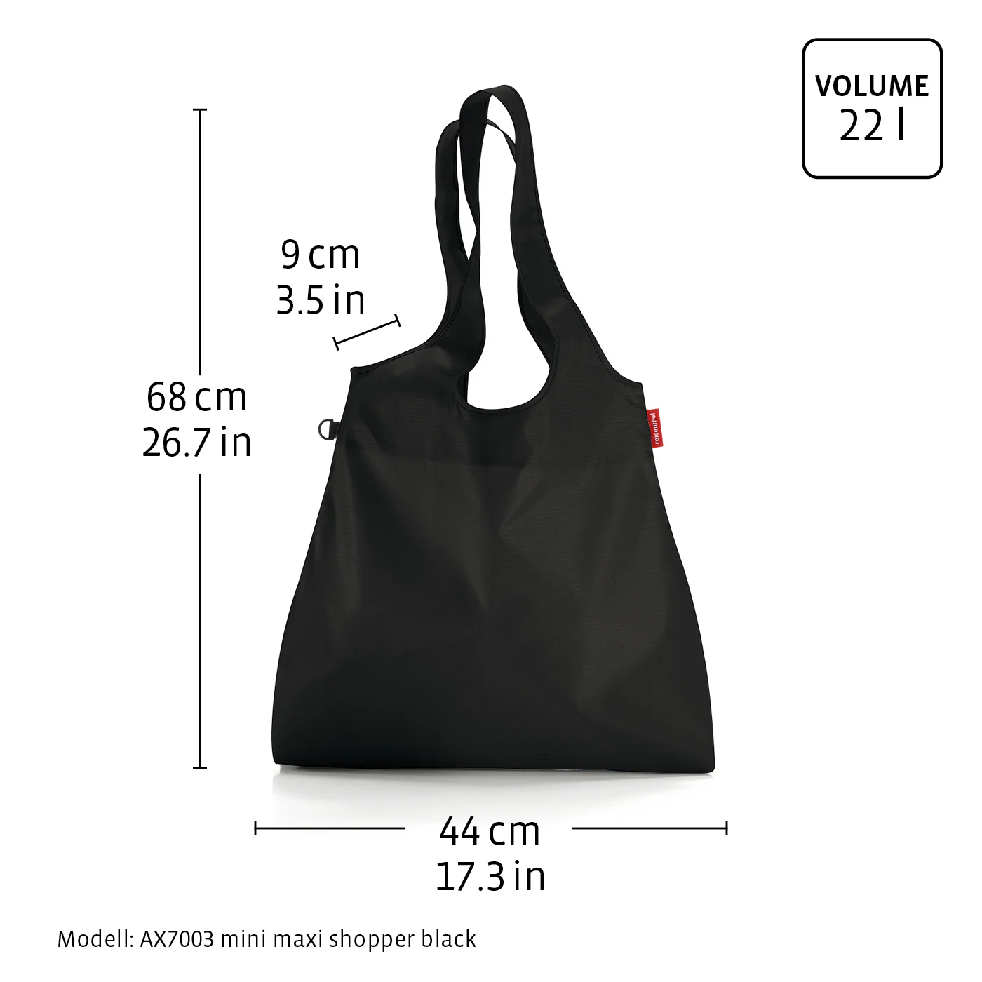 mini maxi shopper L french blue - Image 3