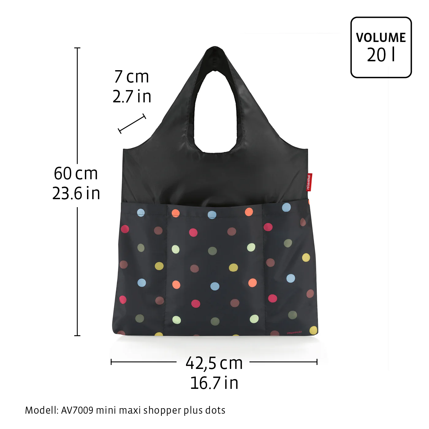mini maxi shopper plus dots - Image 3