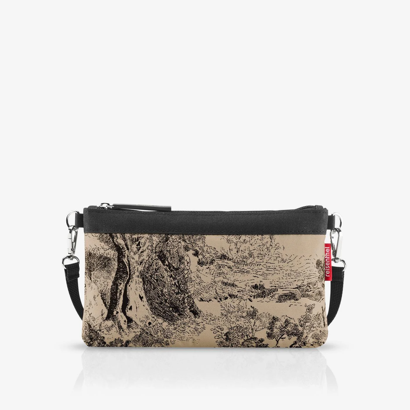 mini pouch jacquard brown