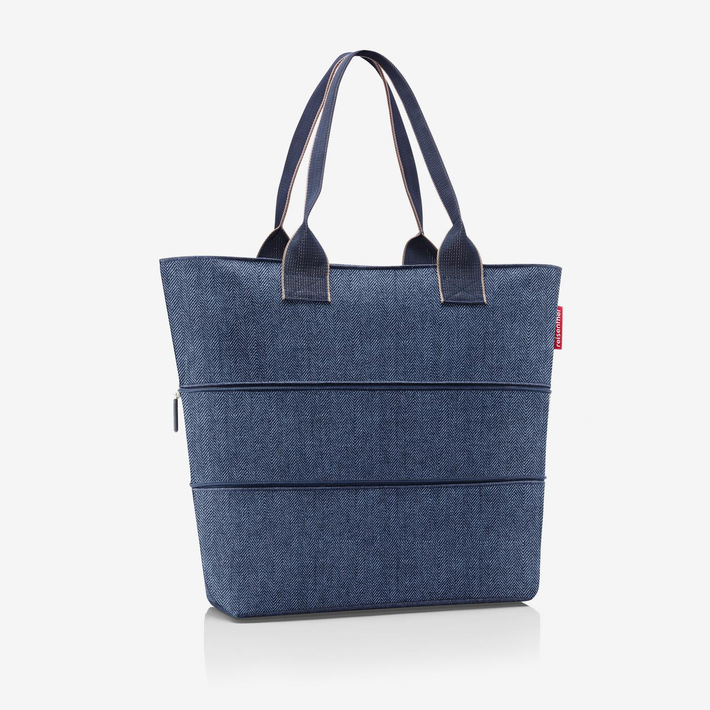 shopper e1 herringbone dark blue - Image 3