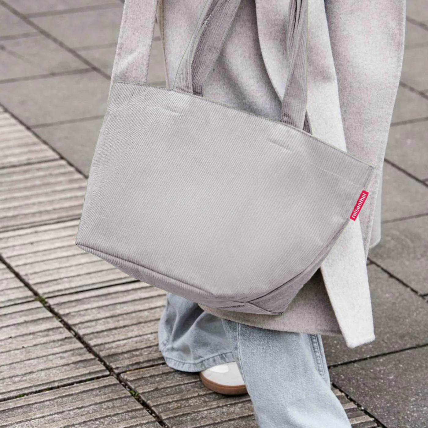 shopper M cord grey - Image 3
