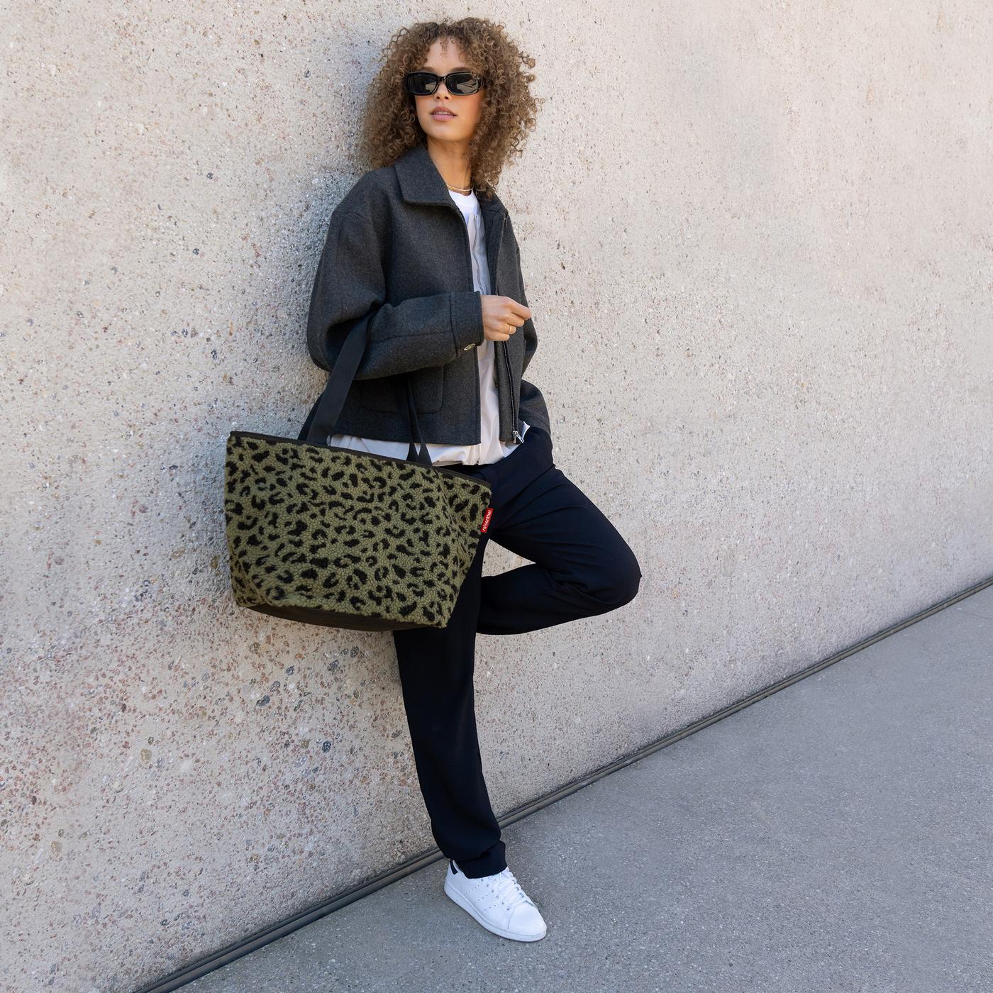 shopper M teddy leo olive - Image 3
