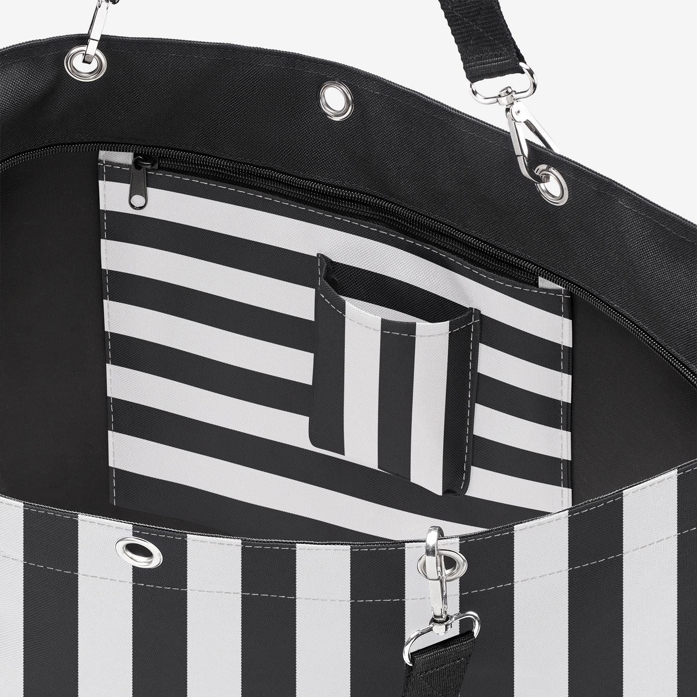 shopper XL summerstripes black - Image 6