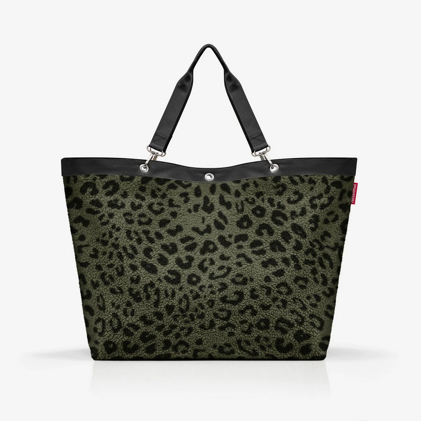 shopper XL teddy leo olive