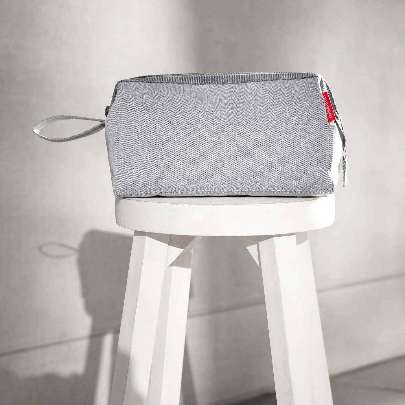 travelcosmetic herringbone grey - Image 3