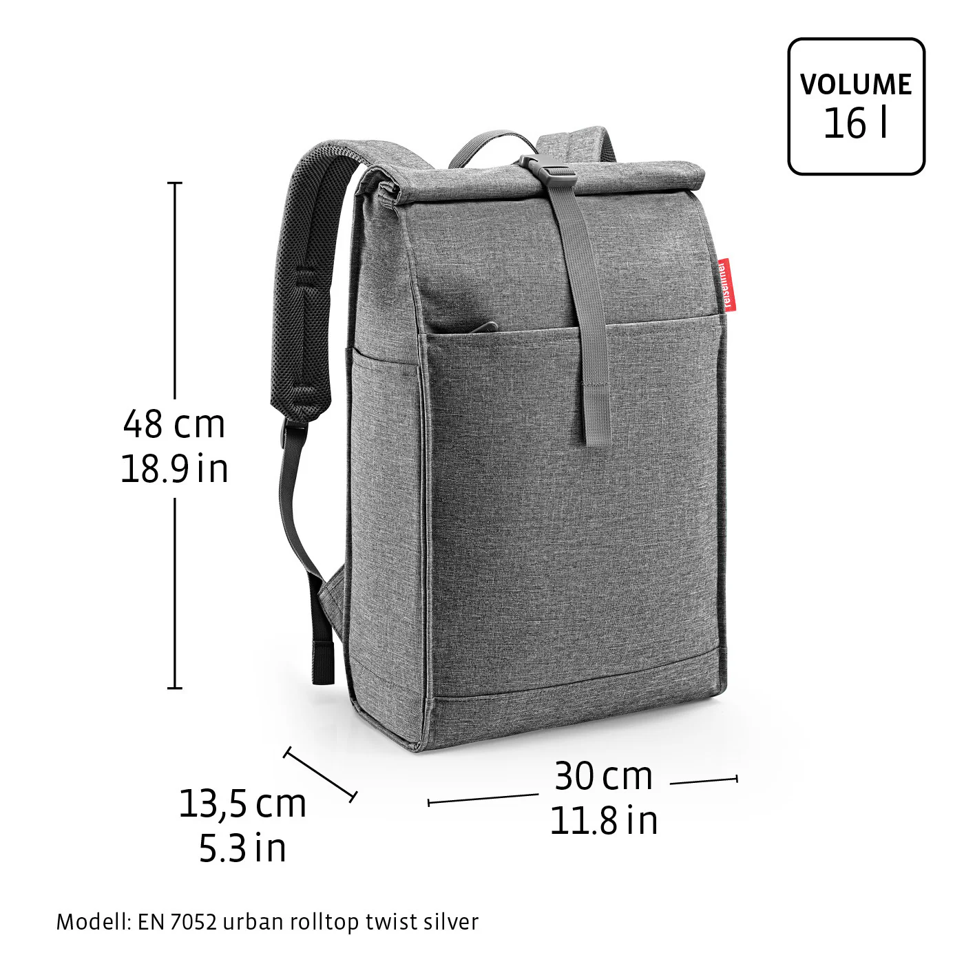 urban rolltop twist silver - Image 6